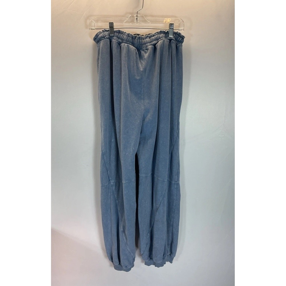 Aerie Baggy Barrel Leg Fleece Pant Sweatpants Chambray Size S - Picture 5 of 11